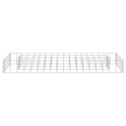 Berkfield Home Gabion Raised Bed Galvanised Steel 90x30x10 cm in Silver - Size: 90 x 30 x 10 cm - thumbnail 3