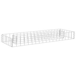 Berkfield Home Gabion Raised Bed Galvanised Steel 90x30x10 cm in Silver - Size: 90 x 30 x 10 cm