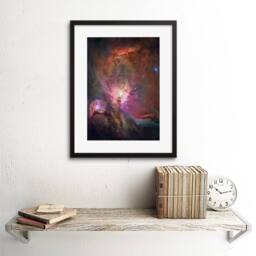 "Artery8 Hubble Space Telescope Orion Nebula Home Decor 12x16"" Framed Art Print - Size: W12"" x H16""" - thumbnail 2