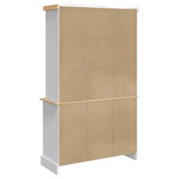 Berkfield Home Highboard Corona White 112x43x196 cm Solid Wood Mexican Pine - Size: 112 x 43 x 196 cm - thumbnail 7