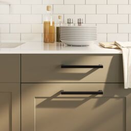 Berkfield Home Cabinet Handles 20 pcs Black 192 mm Stainless Steel - thumbnail 1