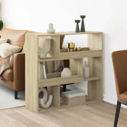 Berkfield Home Room Divider Sonoma Oak 100x33x94.5 cm Engineered Wood in Brown - thumbnail 1