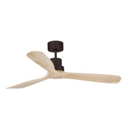 Netlighting Lantau Large Brown Pine Ceiling Fan With DC Motor 6 Speed - thumbnail 1