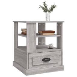 Berkfield Home Side Table Grey Sonoma 50x50x60 cm Engineered Wood - Size: 50 x 50 x 60 cm - thumbnail 4