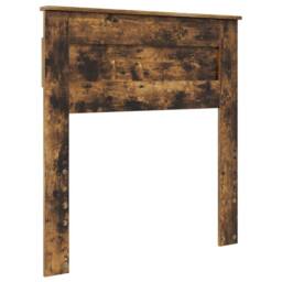 Berkfield Home Bed Frame with Storage Smoked Oak 100 x 200 cm Solid Pine Wood in Brown - thumbnail 6