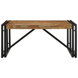 Berkfield Home Coffee Table Multicolour 80x80x35 cm Solid Wood Reclaimed - Size: 80 x 80 x 35 cm - thumbnail 2