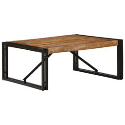 Berkfield Home Coffee Table Multicolour 80x80x35 cm Solid Wood Reclaimed - Size: 80 x 80 x 35 cm