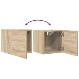Berkfield Home Wall Mounted TV Cabinets 2 pcs Sonoma Oak 30.5x30x30 cm in Light Oak - thumbnail 8