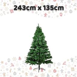VFM e-Store 8 Foot Christmas Tree Decoration 243cm x 135cm Green X 1 - Size: 243 cm x 135 cm - thumbnail 2