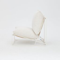 Home Detail Marina Steel Garden Chair in White - thumbnail 5