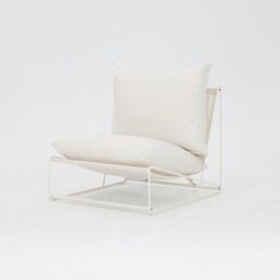 Home Detail Marina Steel Garden Chair in White - thumbnail 4