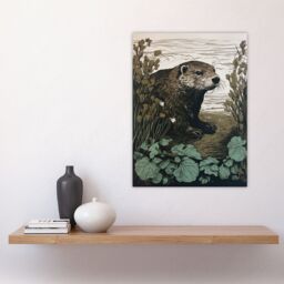 Artery8 Otters Landing By George Sinclair Vintage Botanical Earthy Aesthetic River Large Wall Art Poster Print Thick Paper 18X24 Inch - thumbnail 4