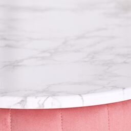Glasstone Pink Upholstered Dressing Table - thumbnail 4
