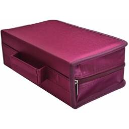 FLAVORA Rose 128 CD Case DVD Wallet Cover Disc Storage in Burgundy - Size: 1000mm - thumbnail 4