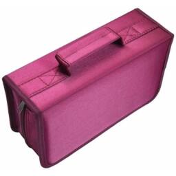 FLAVORA Rose 128 CD Case DVD Wallet Cover Disc Storage in Burgundy - Size: 1000mm - thumbnail 3