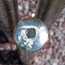 Primrose Extra Large Water Feature Three Tier Tubes with Lights Outdoor 167cm in Metallic Silver - thumbnail 4