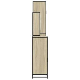 Berkfield Home Durable 4¬†Piece Bathroom Furniture Set¬†Sonoma Oak Engineered Wood in Tan - thumbnail 7