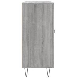 Berkfield Home Sideboard Grey Sonoma 90x34x80 cm Engineered Wood - Size: 90 x 34 x 80 cm - thumbnail 7