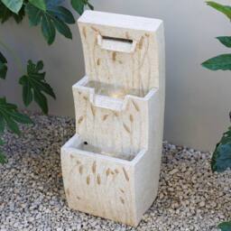 Primrose Hetton Fields Cascading Blade Water Feature in White in Cream - thumbnail 2