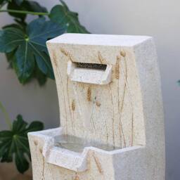 Primrose Hetton Fields Cascading Blade Water Feature in White in Cream - thumbnail 3