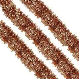Neel Blue Christmas Shiny Metallic Chunky Tinsel Garland, 6.5ft in Bronze - thumbnail 8
