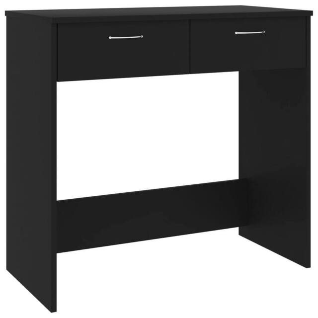 Berkfield Home Desk Black 80x40x75 cm Engineered Wood - Size: 80 x 40 x 75 cm - image 1