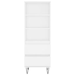 Berkfield Home Highboard White 40x36x110 cm Engineered Wood - Size: 40 x 36 x 110 cm - thumbnail 5