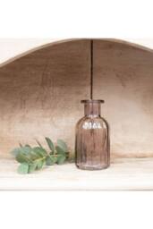 KDMD Grey Flora Bottle Glass Vase 10.5cm 10 Pack - thumbnail 4