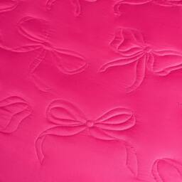 OHS Bows Pinsonic Bedding Set Microfibre Duvet Cover with Pillowcase in Bright Pink - Size: Single - thumbnail 4