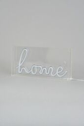 BHS Lighting Glow Home Neon Light Box Table Lamp in White - thumbnail 2