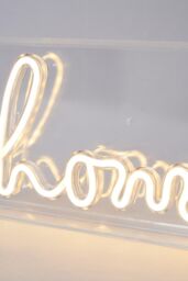BHS Lighting Glow Home Neon Light Box Table Lamp in White - thumbnail 3