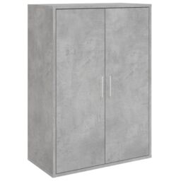 Berkfield Home Sideboards 2 pcs Concrete Grey 60x31x84 cm Engineered Wood - Size: 60 x 31 x 84 cm - thumbnail 4