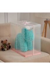 Living and Home 36cm Blue Rose Unicorn Gift with Gift Box & LED Light Valentines Wedding Anniversary Birthday Gifts for Her - thumbnail 4