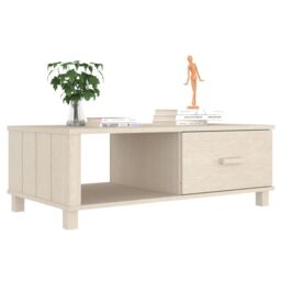 Berkfield Home Coffee Table HAMAR Honey Brown 100x55x35 cm Solid Wood Pine - Size: 100 x 55 x 35 cm - thumbnail 4