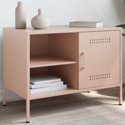 Berkfield Home TV Cabinet Pink 68x39x50.5 cm Steel