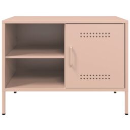 Berkfield Home TV Cabinet Pink 68x39x50.5 cm Steel - thumbnail 6