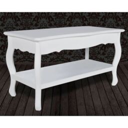 Berkfield Home Coffee Table 2 Tiers MDF White - thumbnail 3