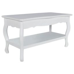 Berkfield Home Coffee Table 2 Tiers MDF White - thumbnail 2