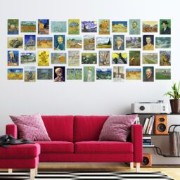 "Artery8 Wall Art Print 50 Pcs Vincent Van Gogh Art Aesthetic Collage Kit Paintings s A6 Set Pack 15x10 cm (6x4"") Room Decor Poster Collection Starry" - thumbnail 3