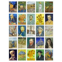 "Artery8 Wall Art Print 50 Pcs Vincent Van Gogh Art Aesthetic Collage Kit Paintings s A6 Set Pack 15x10 cm (6x4"") Room Decor Poster Collection Starry" - thumbnail 2