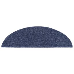 Berkfield Home 15 pcs Self-adhesive Stair Mats Needle Punch 56x17x3 cm Blue - Size: Medium - thumbnail 5