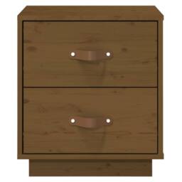 Berkfield Home Bedside Cabinets 2 pcs Honey Brown 40x34x45 cm Solid Wood Pine - Size: 40 x 34 x 45 cm - thumbnail 7