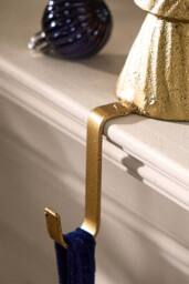Dibor Set of 2 Gold Fir Tree Stocking Hook Christmas Stocking Holder - Size: 2 Pack - thumbnail 5