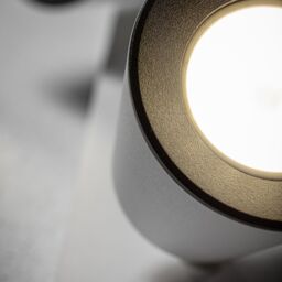 CGC Lighting 'Elli' White Double Cylinder Surface Mounted Adjustable Ceiling Spotlight with a choice of White, Black or Gold Inner - thumbnail 3