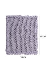 Living and Home 100*120cm Hand-Woven Chenille Blanket for Couch and Bed in Grey - thumbnail 6