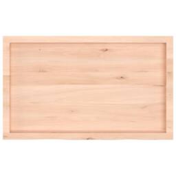 Berkfield Home Wall Shelf 100x60x(2-6) cm Untreated Solid Wood Oak in Light Brown - thumbnail 5
