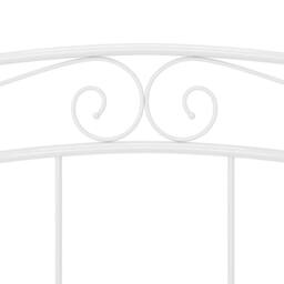 Berkfield Home Bed Frame White Metal 180x200 cm Super King - thumbnail 7