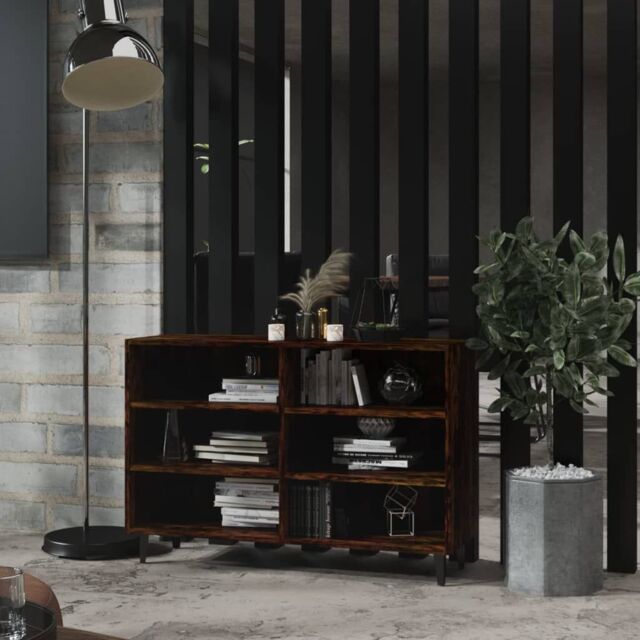 Berkfield Home Sideboard Smoked Oak 103.5x35x70 cm Engineered Wood in Brown - image 1
