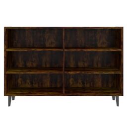 Berkfield Home Sideboard Smoked Oak 103.5x35x70 cm Engineered Wood in Brown - thumbnail 4