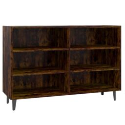 Berkfield Home Sideboard Smoked Oak 103.5x35x70 cm Engineered Wood in Brown - thumbnail 2
